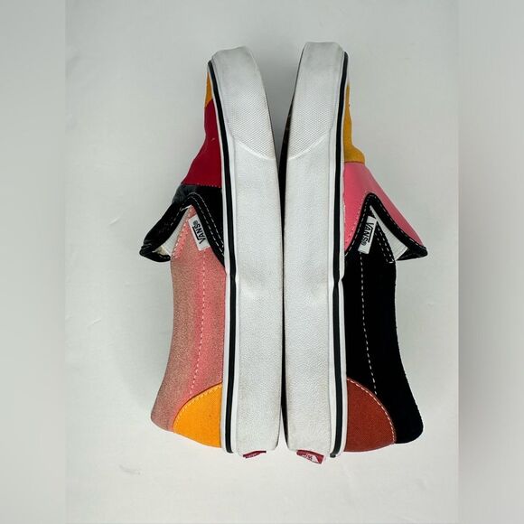 VANS Classic Patchwork Leather & Canvas Slip-On Textile Sneakers | Size 8 - Picture 7 of 10